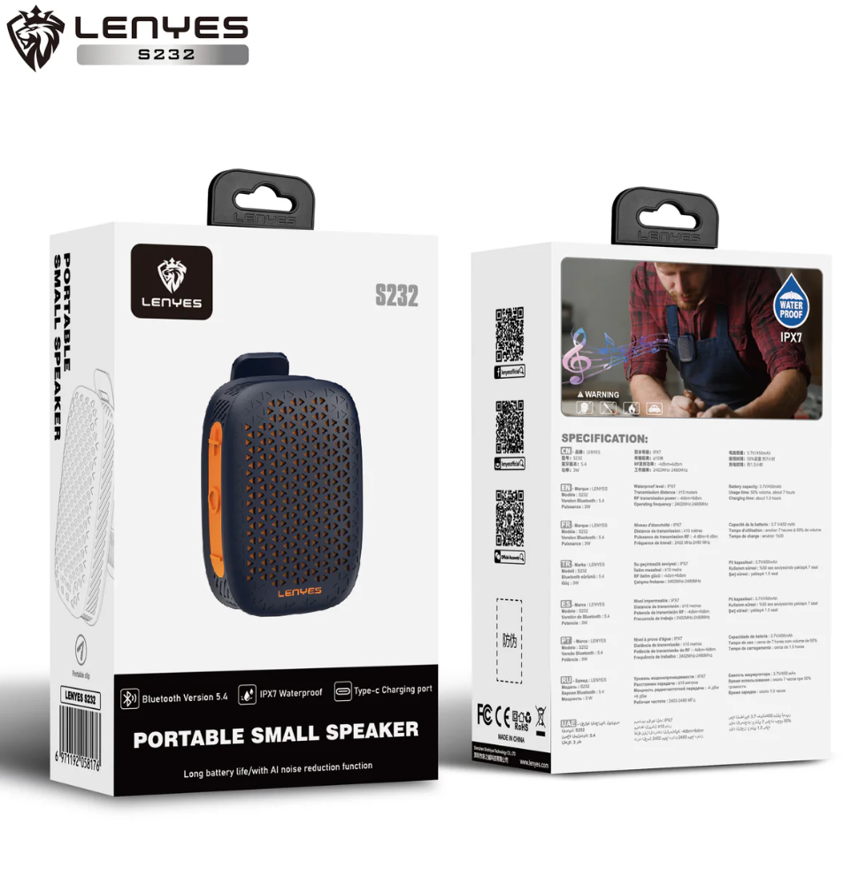 Lenyes S232 Small Portable Speaker