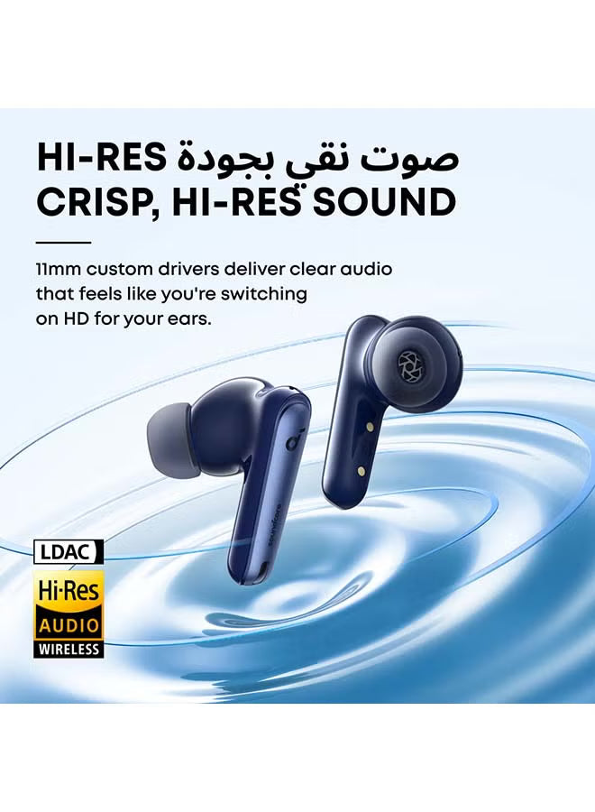 Soundcore Liberty 4 NC Earbuds, 98.5 Percent Noise Reduction, Adaptive Cancelling To Ears And Environment, Hi-Res Sound, 50H Battery