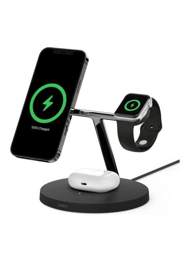 Belkin Boostcharge Pro 3-in-1 Wireless Charger Stand With Magsafe