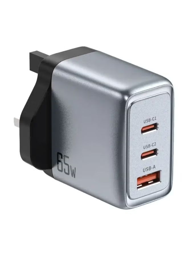 Green Lion 65W GAN Adapter – Premium USB-C Fast Charging Wall Charger with UK Plug