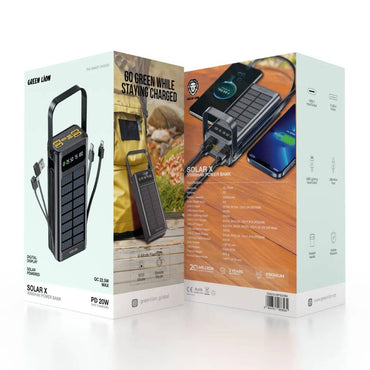 Green Lion Solar X 30000mAh Power Bank PD 20W