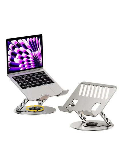 JBQ Flexible Ultra-Slim Laptop Stand - Adjustable & Rotating Aluminum Laptop Riser