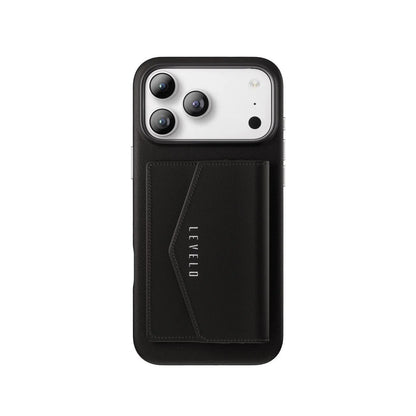 Levelo Vertex PU Leather Wallet Case for iPhone 17 Pro Max / Pro