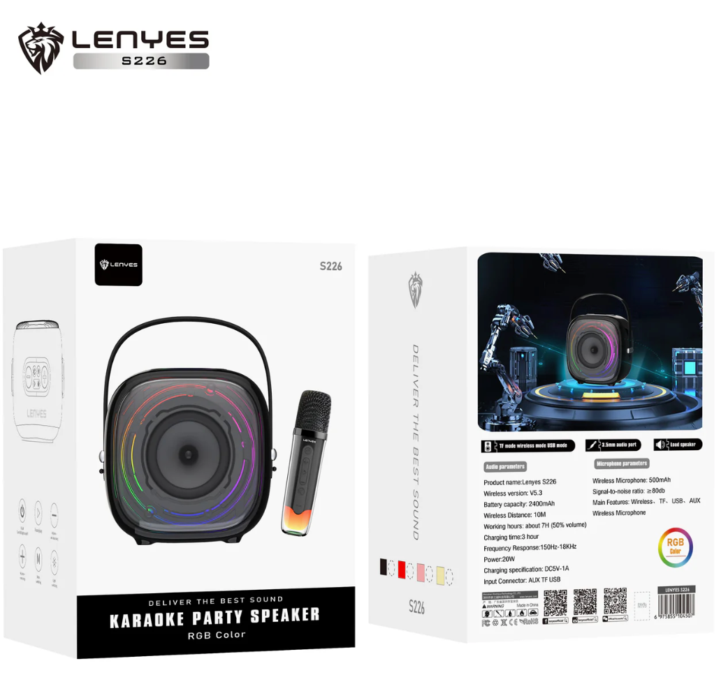 Lenyes S226 Karaoke Party Speaker