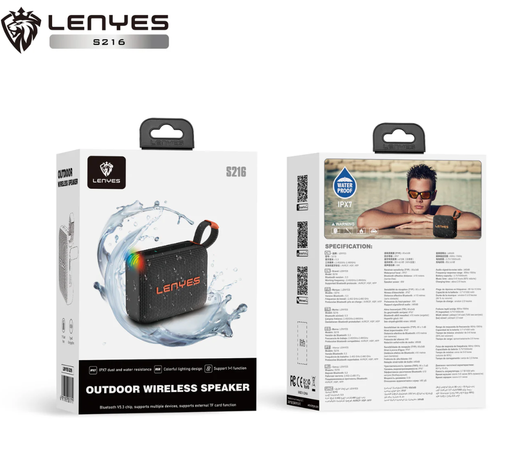 Lenyes S216 Outdoor Wireless Speaker