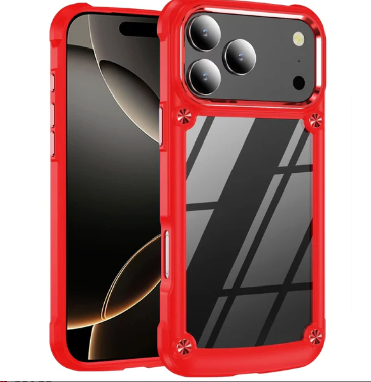 iPhone 17 Pro Red Transparent CaseX Case