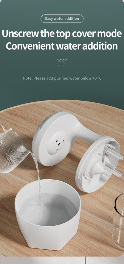 New Arrival Portable 800ml H2o Anti Gravity Usb Air Water Droplet Cool Mist Smooth Sailing Aromatherapy Humidifier For Bedroom