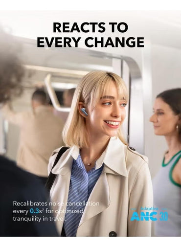 Soundcore Liberty 4 Pro by Anker, Noise Cancelling Wireless Earbuds, 7-Sensor and Real-Time Adaptive Noise Cancelling