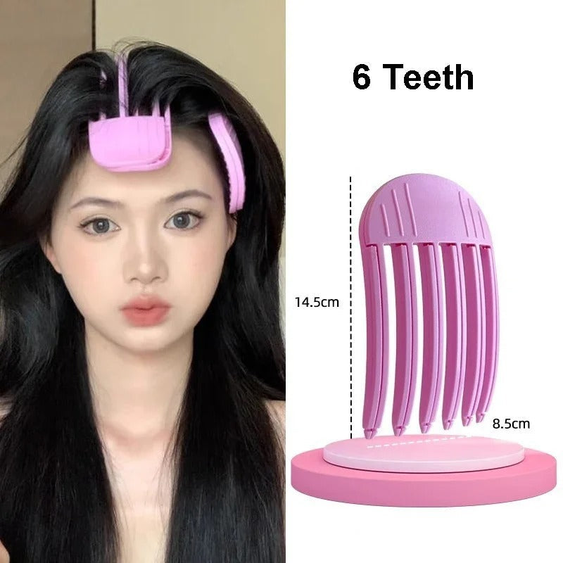 Fluffy Hairpin Curling Bangs Clips – Volumizing Root Hair Rollers Set for Women - No-Heat Styling Volume Clip
