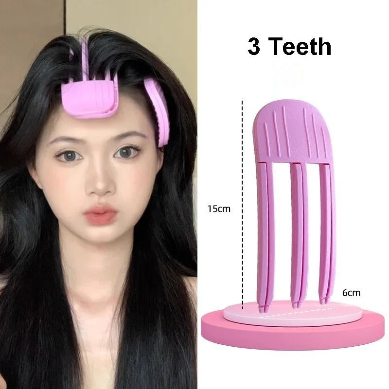 Fluffy Hairpin Curling Bangs Clips – Volumizing Root Hair Rollers Set for Women - No-Heat Styling Volume Clip